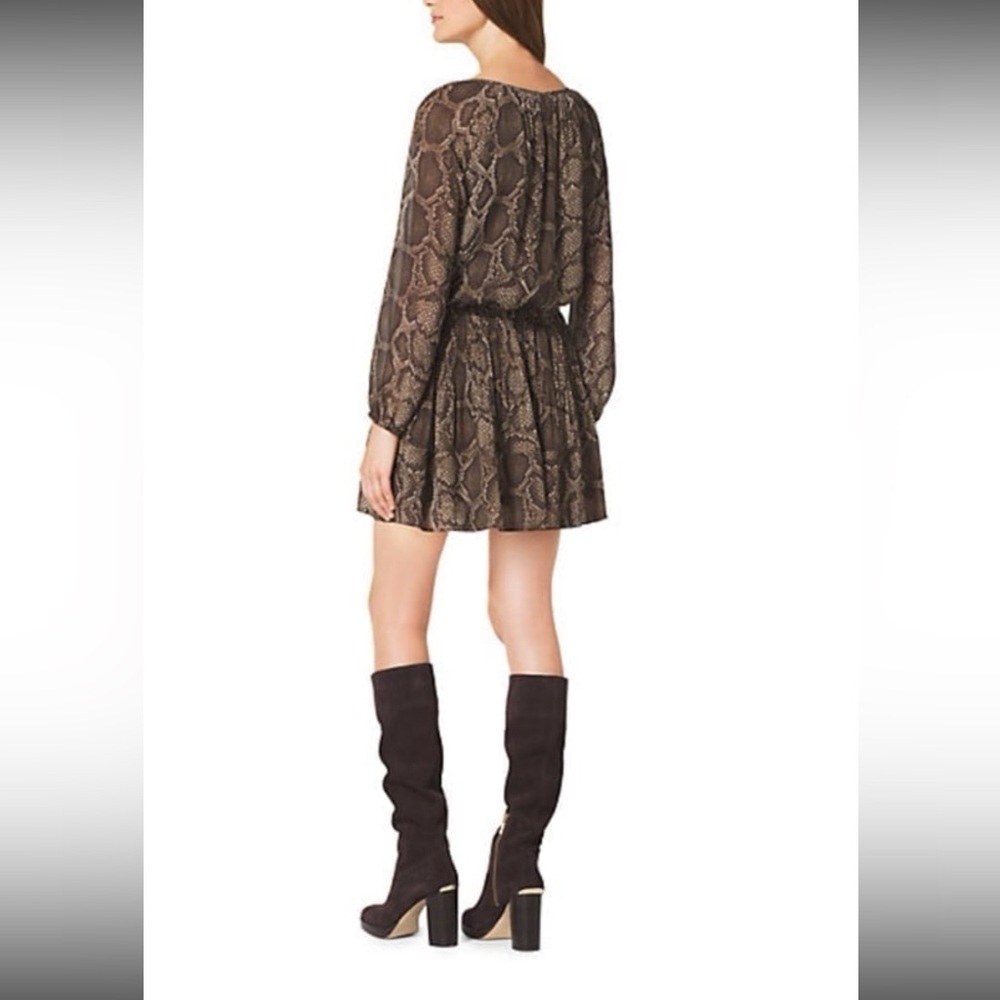 Michael Kors Brown Python-Print Dress - image 2